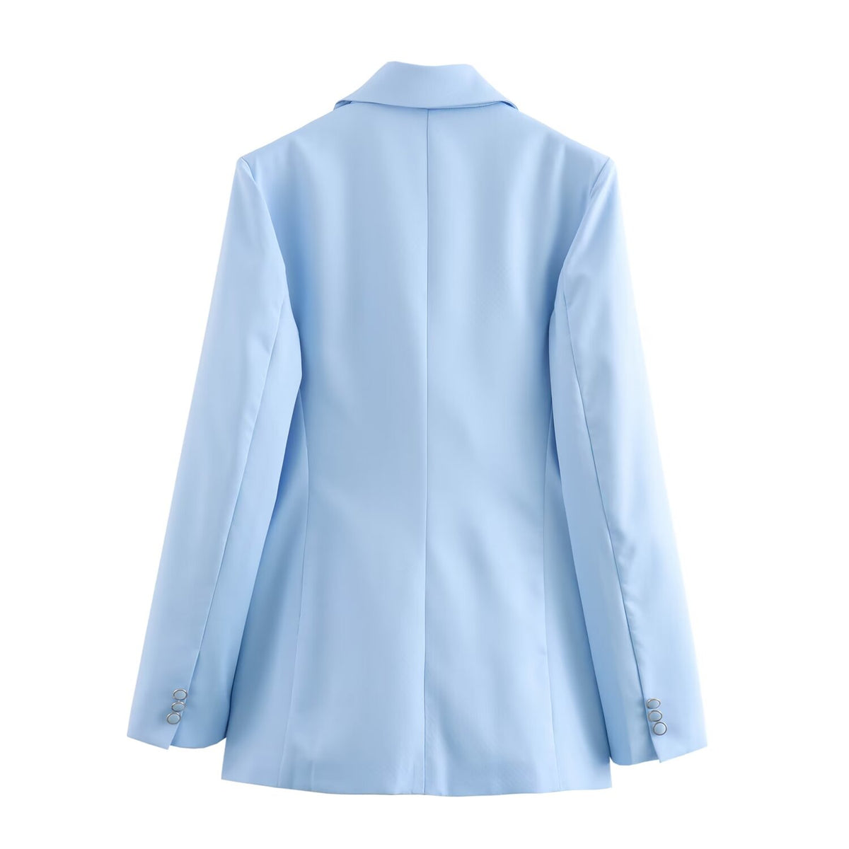 Wind Belt Padded Shoulder Blazer Casual Pants Set