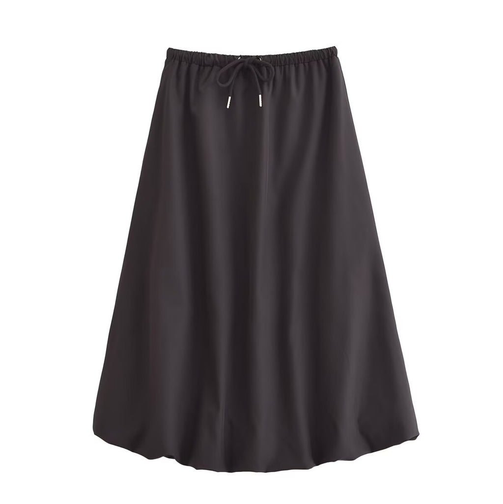 Women's Solid Autumn Hooded Casual Jacket and Skirt Two-Piece Set