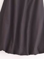 Women's Solid Autumn Hooded Casual Jacket and Skirt Two-Piece Set