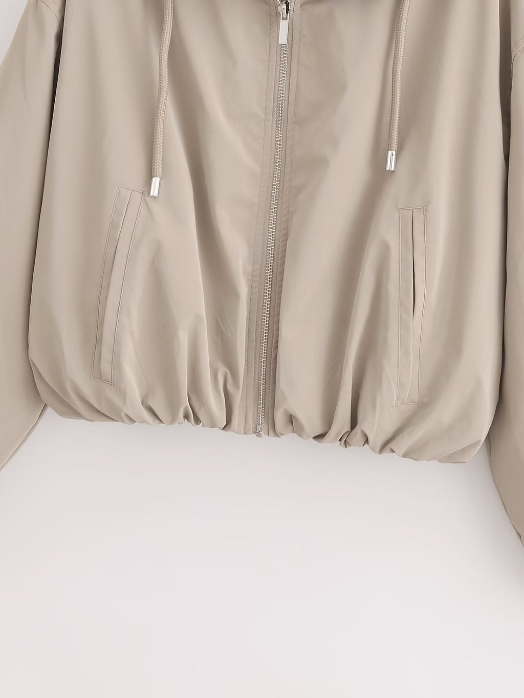 Women's Solid Autumn Hooded Casual Jacket and Skirt Two-Piece Set