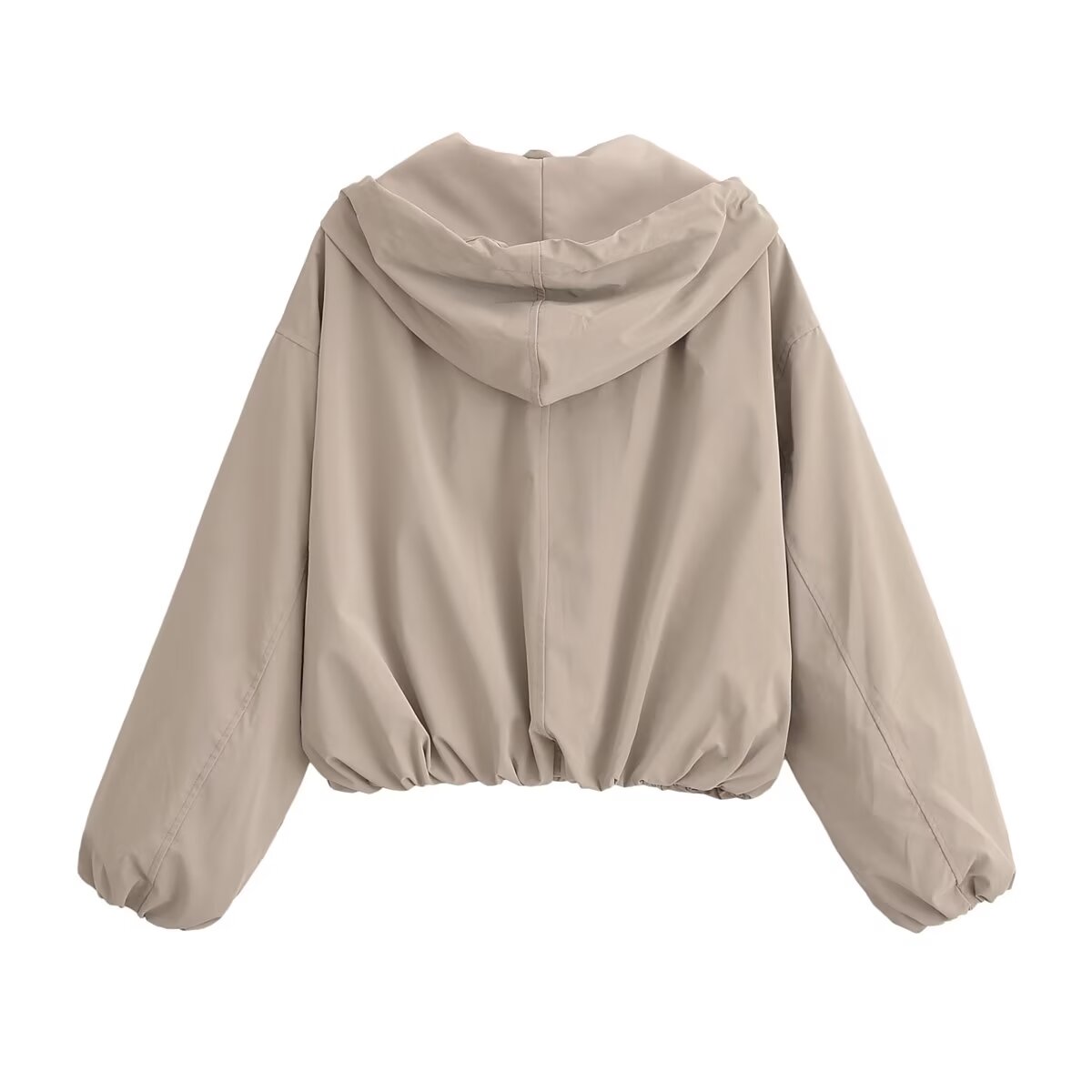 Women's Solid Autumn Hooded Casual Jacket and Skirt Two-Piece Set