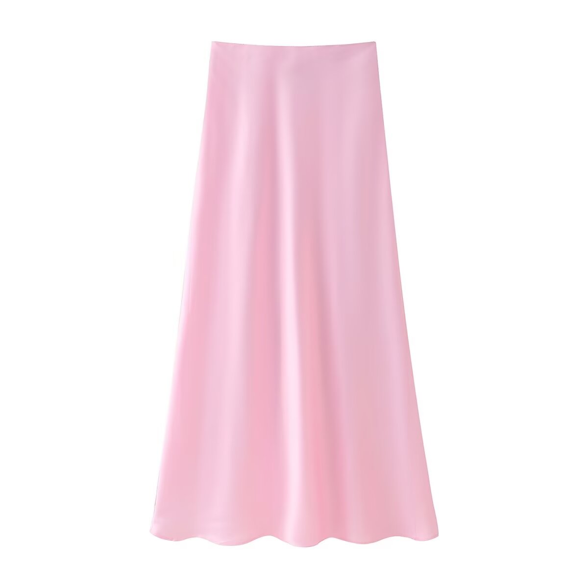 Women's Satin Two-Piece Skirt Set