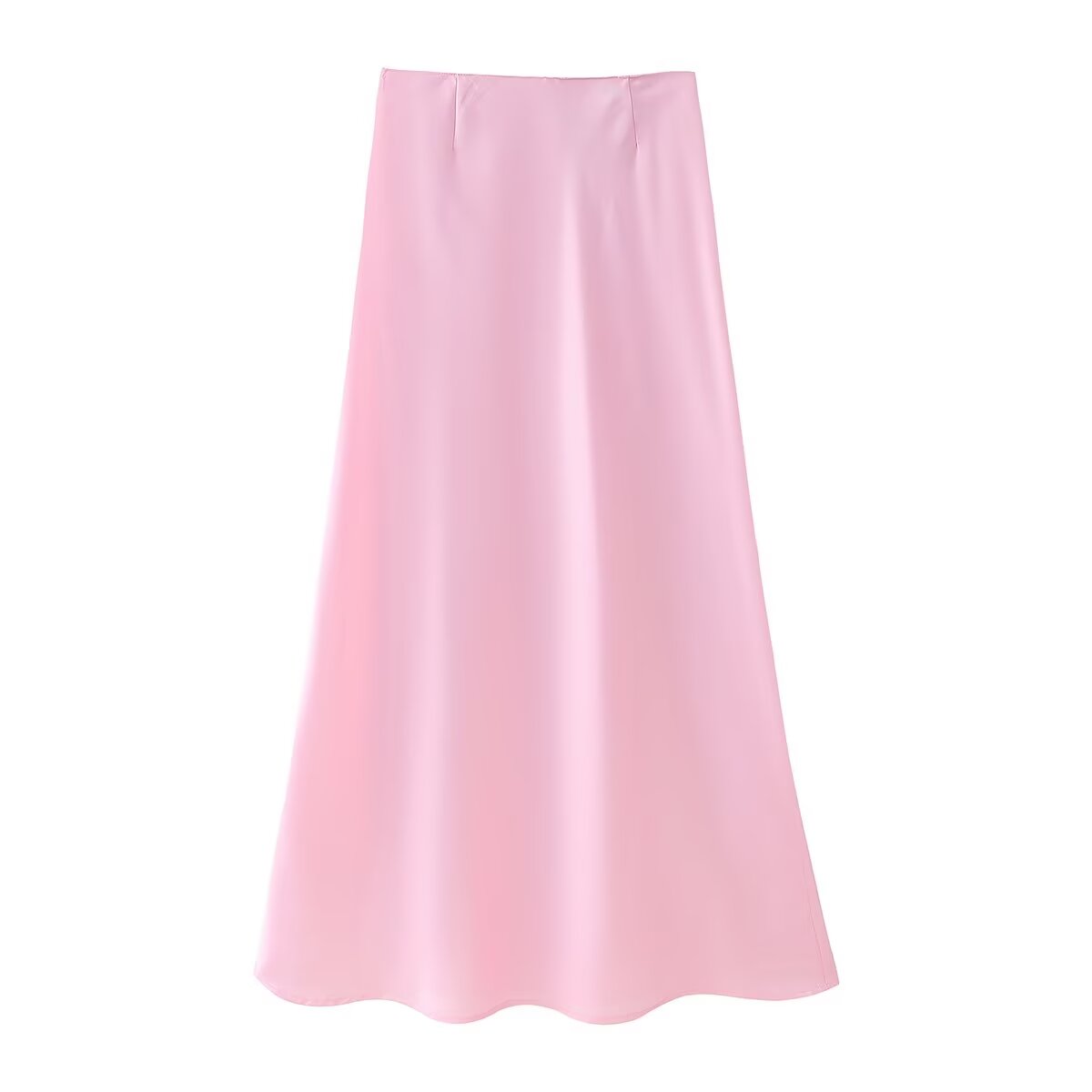 Women's Satin Two-Piece Skirt Set