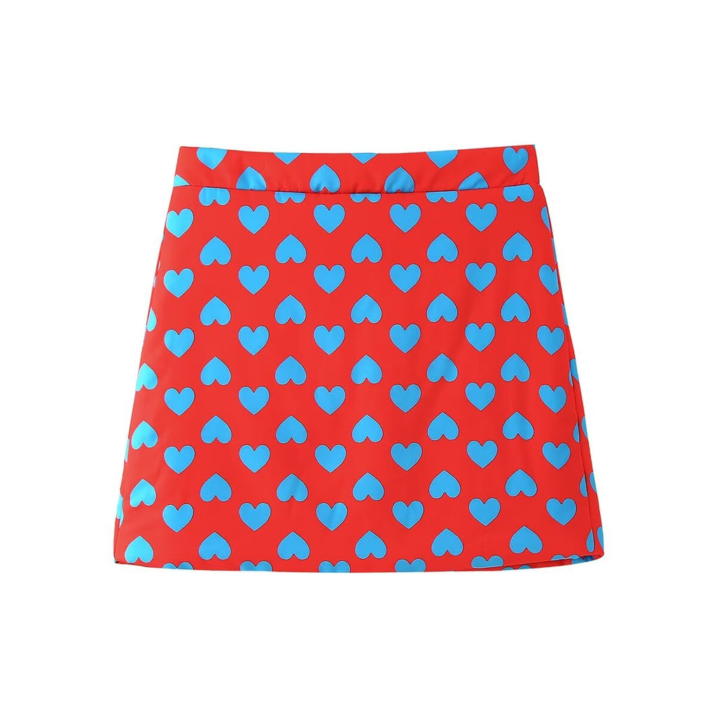 Women's Cotton Jacket And Skirt Two-Piece Set