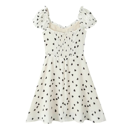 Autumn French Love Slim Fit Slimming Lace up Bow Flying Sleeve Mini Dress