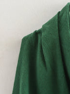 Women’s Linen Blend Ruched V Neck Vest Top