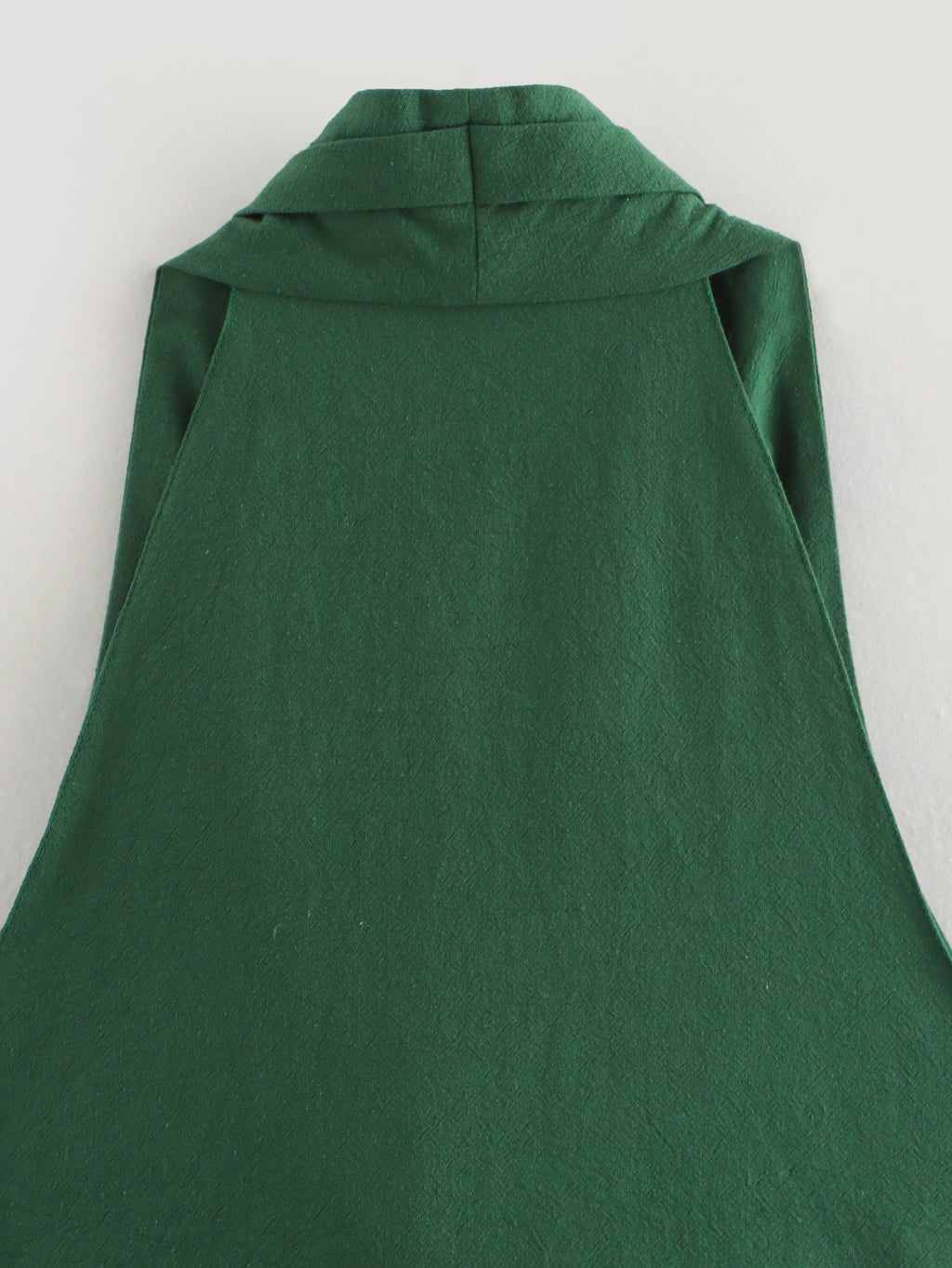Women’s Linen Blend Ruched V Neck Vest Top