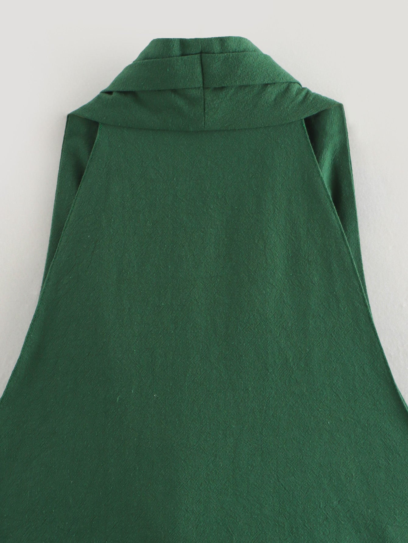 Women’s Linen Blend Ruched V Neck Vest Top