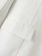 Autumn Women's Striped Business Suit Tailored Work Pant Suit