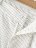 Autumn Women's Striped Business Suit Tailored Work Pant Suit