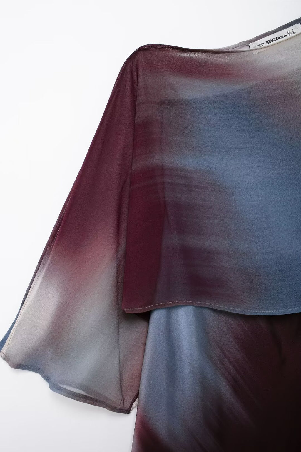 Women's Autumn Socialite Laminated Decoration Printed Silk-Satin