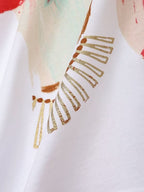 Women's Graphic Print Short Sleeve Top