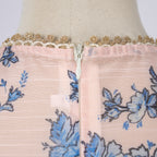 Spring Lace V-Neck Long-Sleeve Short Dress