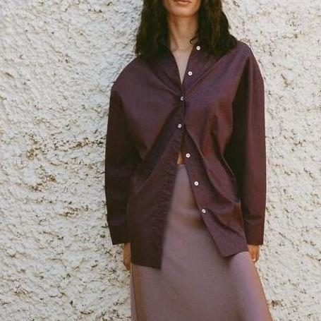 Women's Back Pleated Loose Shirt