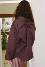 Women's Back Pleated Loose Shirt