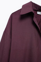 Women's Back Pleated Loose Shirt