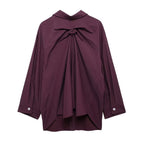 Women's Back Pleated Loose Shirt