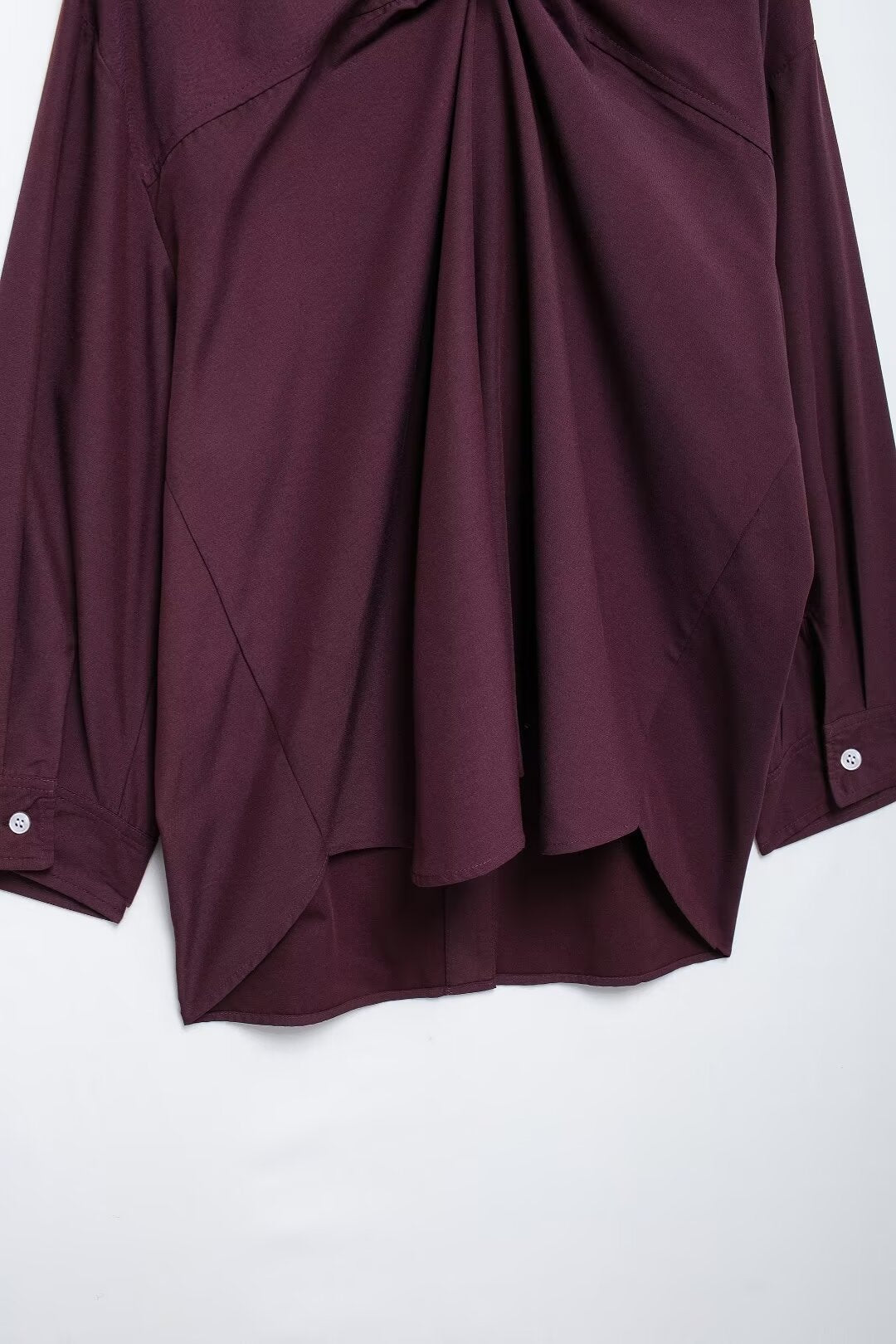 Women's Back Pleated Loose Shirt