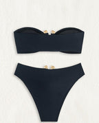 Solid Color Bikini Swimwear