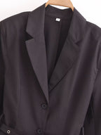 Simple With Belt Business Dress