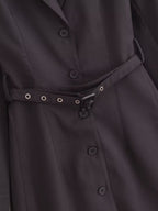 Simple With Belt Business Dress