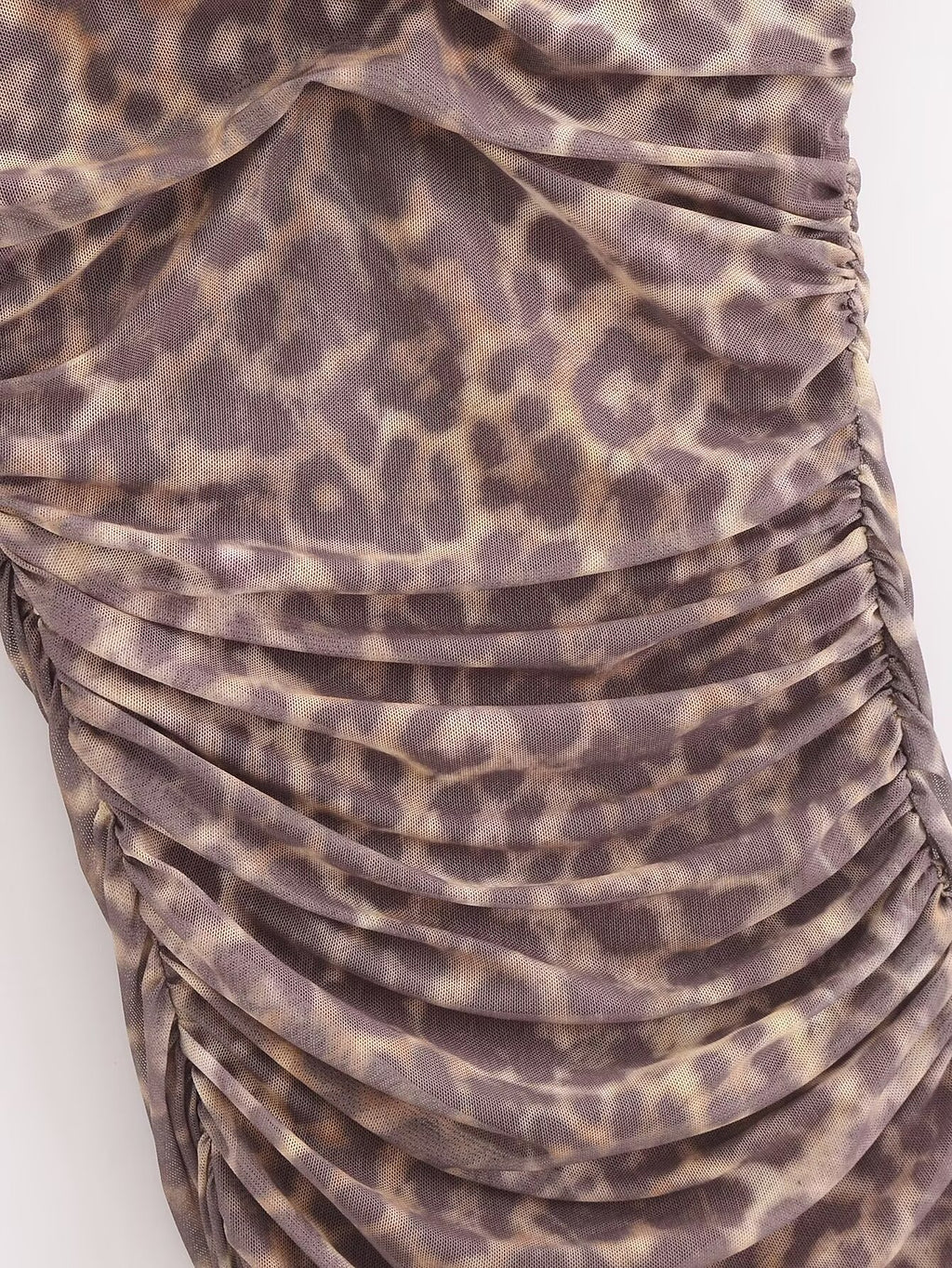 Halter Animal Printed Tulle Dress
