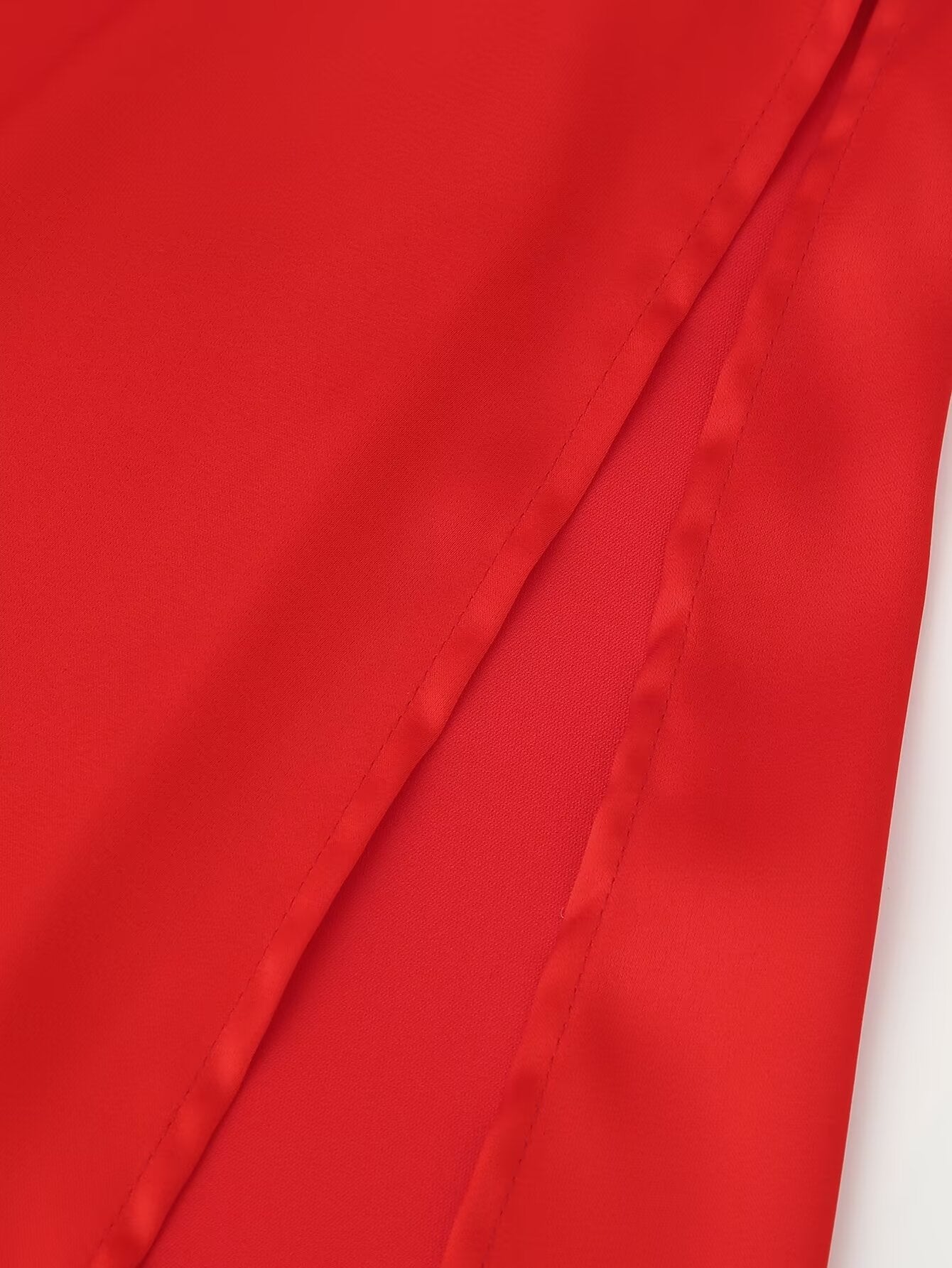 Long-Sleeve Satin Maxi Dress