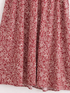 Women's Stylish Opening Design Printing Midi Sling Dress