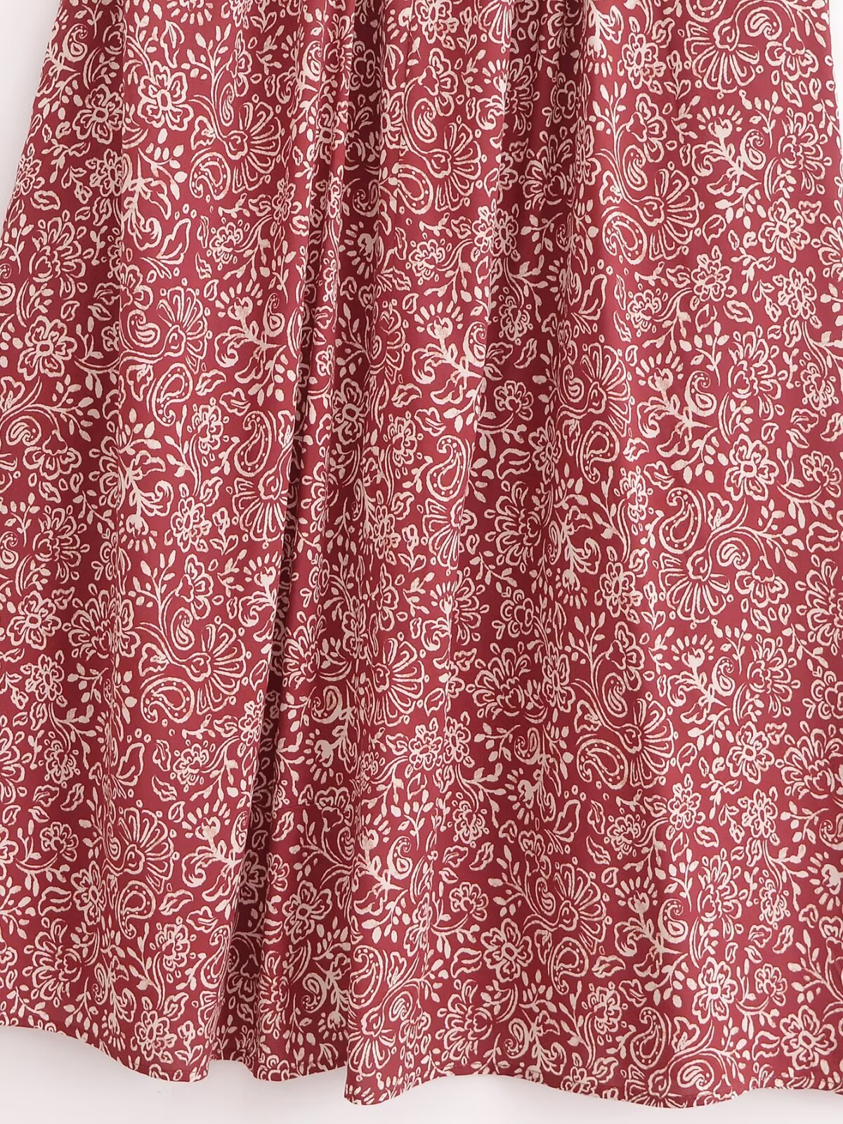 Women's Stylish Opening Design Printing Midi Sling Dress