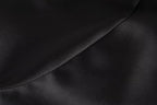 Satin Long-Sleeve Pleated Dress