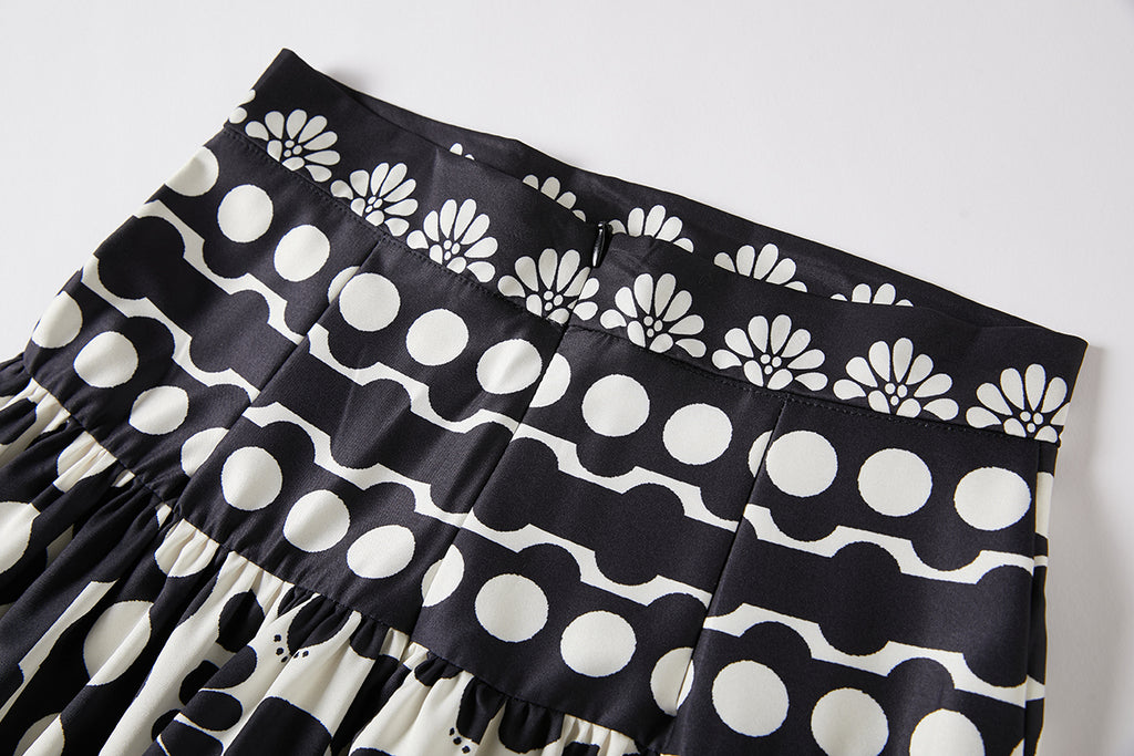 Women's 's Floral Camisole & High-Waisted Skirt Set