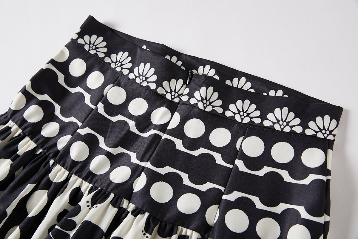Women's 's Floral Camisole & High-Waisted Skirt Set