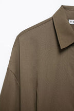 Women's British Shirt Waist Adjustable Loose