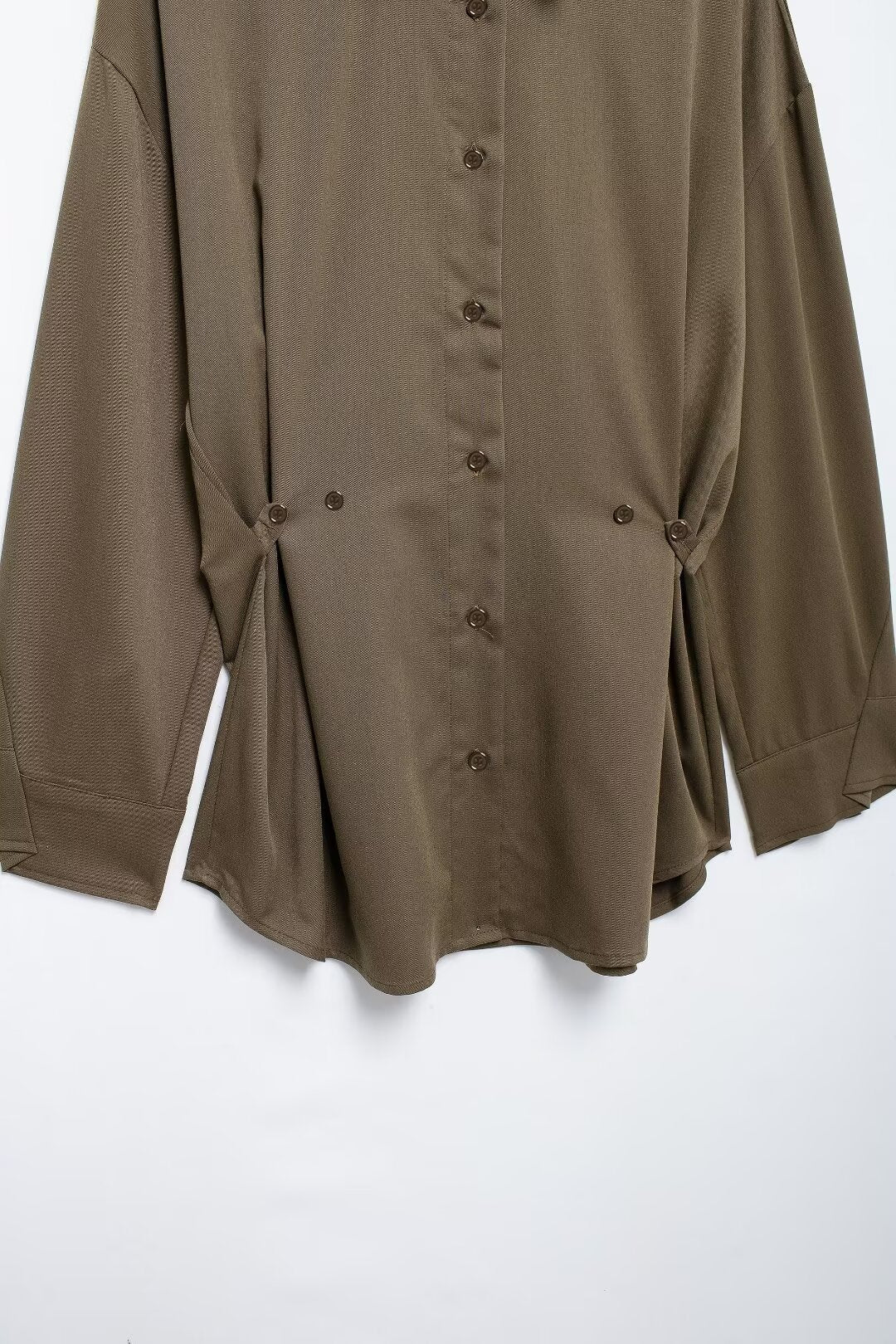 Women's British Shirt Waist Adjustable Loose