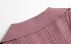 Women's Floral 3D Detail Polo Collar Sweater