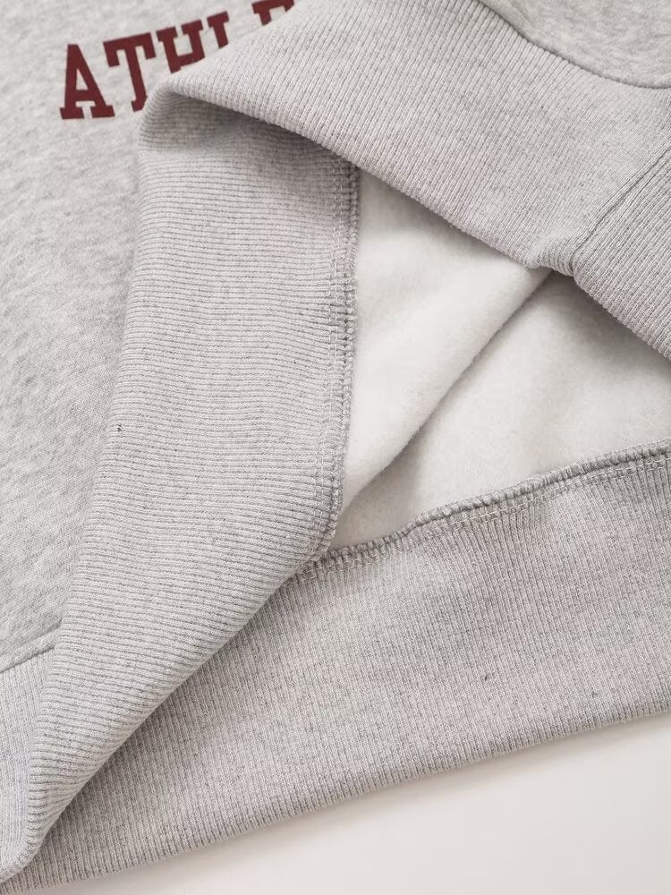 Fall Clothing Minimalist Preppy Sweatshirt Casual Pant Sets