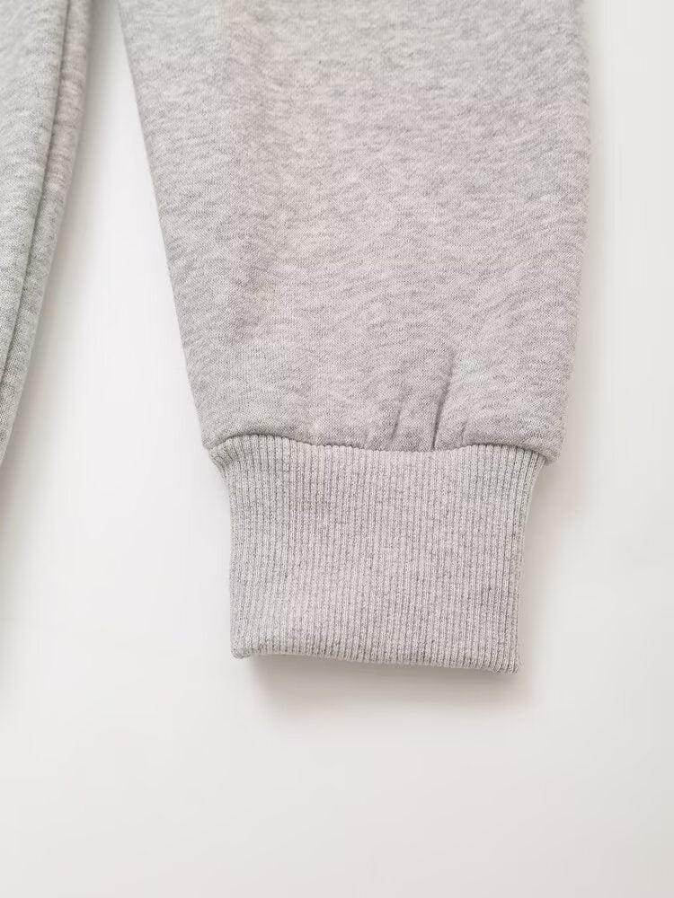 Fall Clothing Minimalist Preppy Sweatshirt Casual Pant Sets