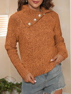Brown 4 Pearl Buckle