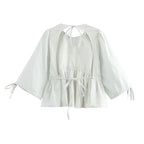 Autumn Fluffy Jacquard Shirt Skirt Set