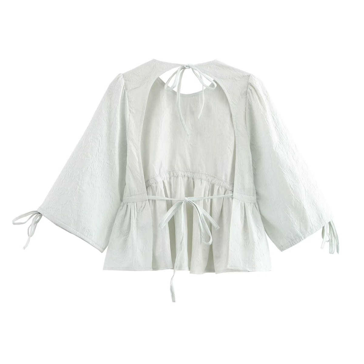 Autumn Fluffy Jacquard Shirt Skirt Set