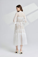 Women's 3D Floral Lace Two-Piece Dress Set