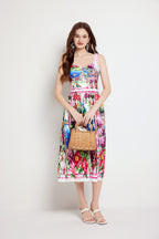 Women's 's Halter Print A-Line Dress