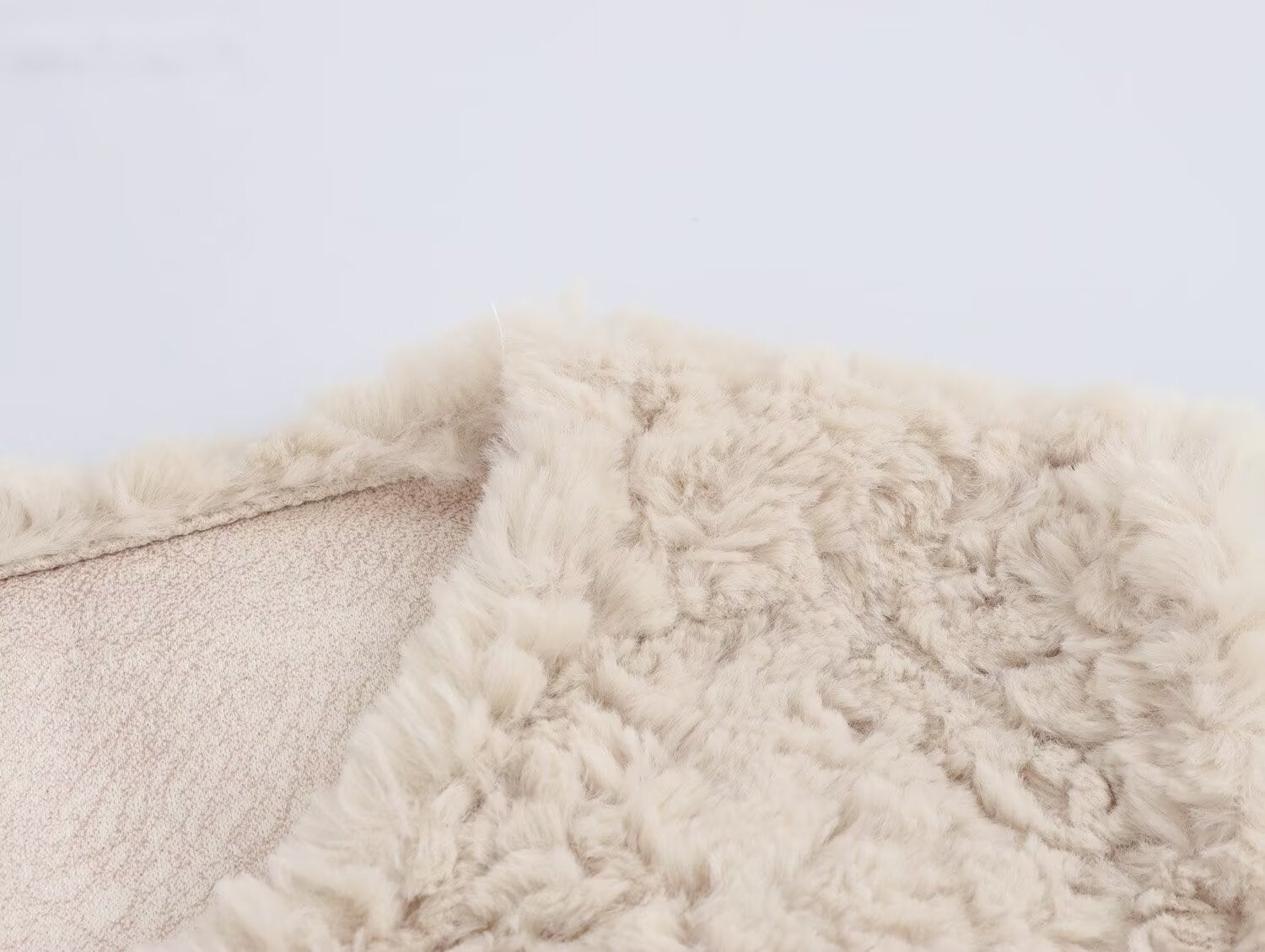 Women Casual Button Solid Color Lamb Fur Faux Shearling Jacket Sleeveless Waistcoat Vest
