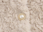 Women Casual Button Solid Color Lamb Fur Faux Shearling Jacket Sleeveless Waistcoat Vest