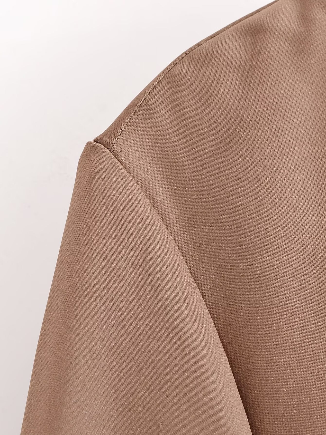 Women's Women Bowknot Silk Satin Texture Long Sleeve Shirt