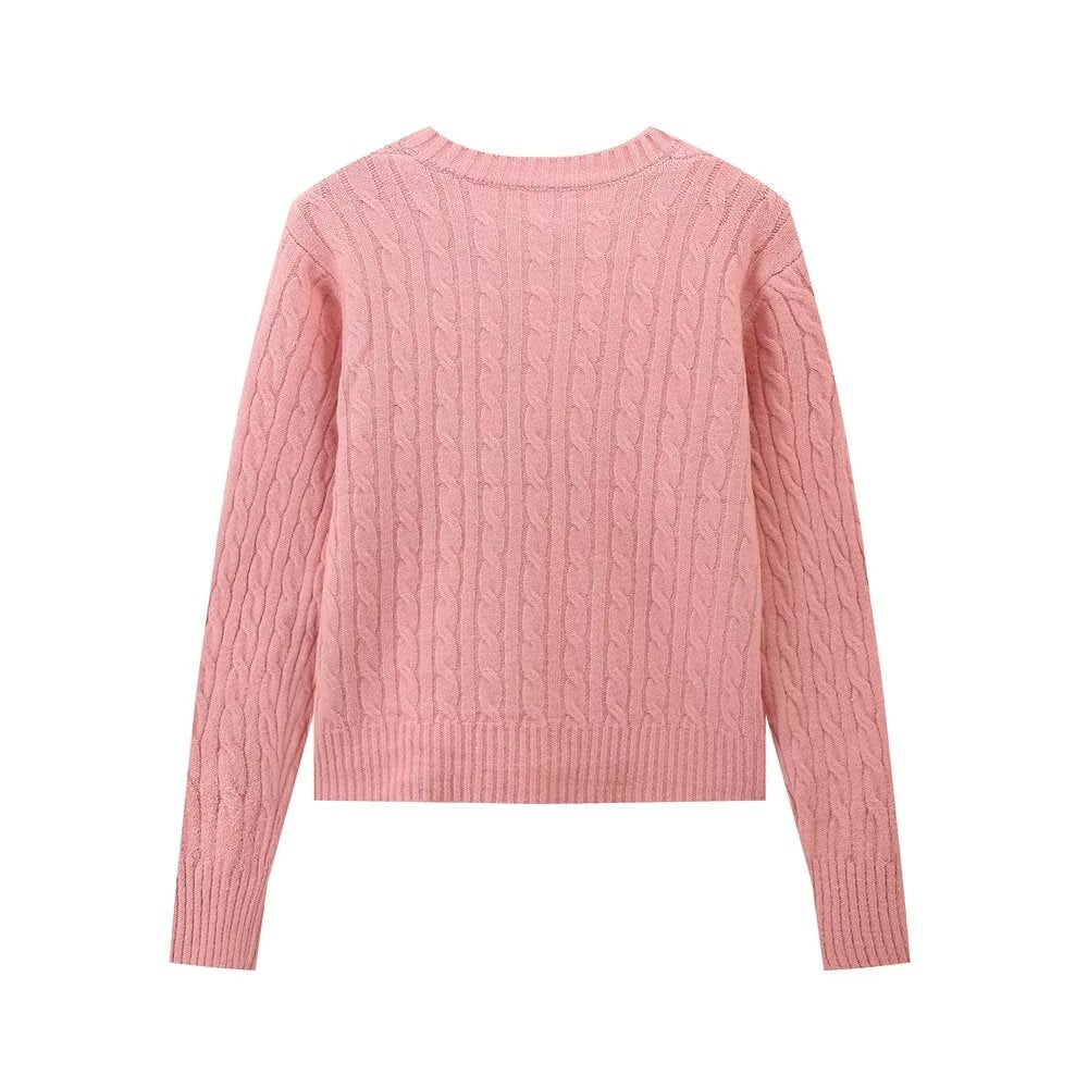 Women's Autumn Winter Zipper Knitted Cardigans