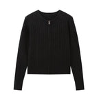 Women's Autumn Winter Zipper Knitted Cardigans