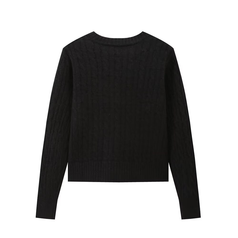 Women's Autumn Winter Zipper Knitted Cardigans