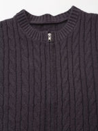 Women's Autumn Winter Zipper Knitted Cardigans