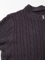Women's Autumn Winter Zipper Knitted Cardigans